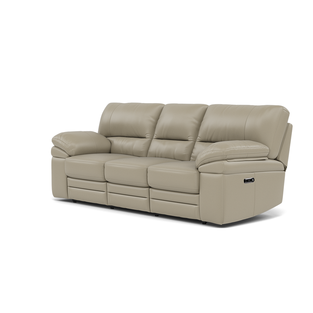 Gino 3 Seater Recliner Sofa - 3 Seater Manual Recliner Sofa Cat 60 - Manual Recliner — Cat-60/23 Montana Lead Grey, gallery image 3