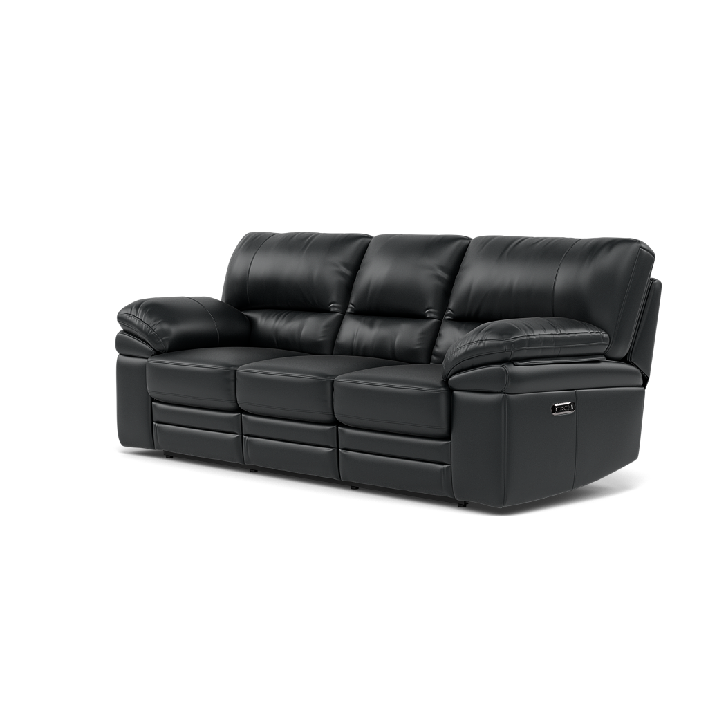 Gino 3 Seater Recliner Sofa - 3 Seater Manual Recliner Sofa Cat 60 - Manual Recliner — Cat-60/25 Montana Charcoal, gallery image 3