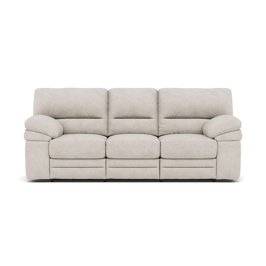 Gino 3 Seater Recliner Sofa - 3 Seater Manual Recliner Sofa F8 - Manual Recliner Sterling Home Darwin Ivory 50364 1