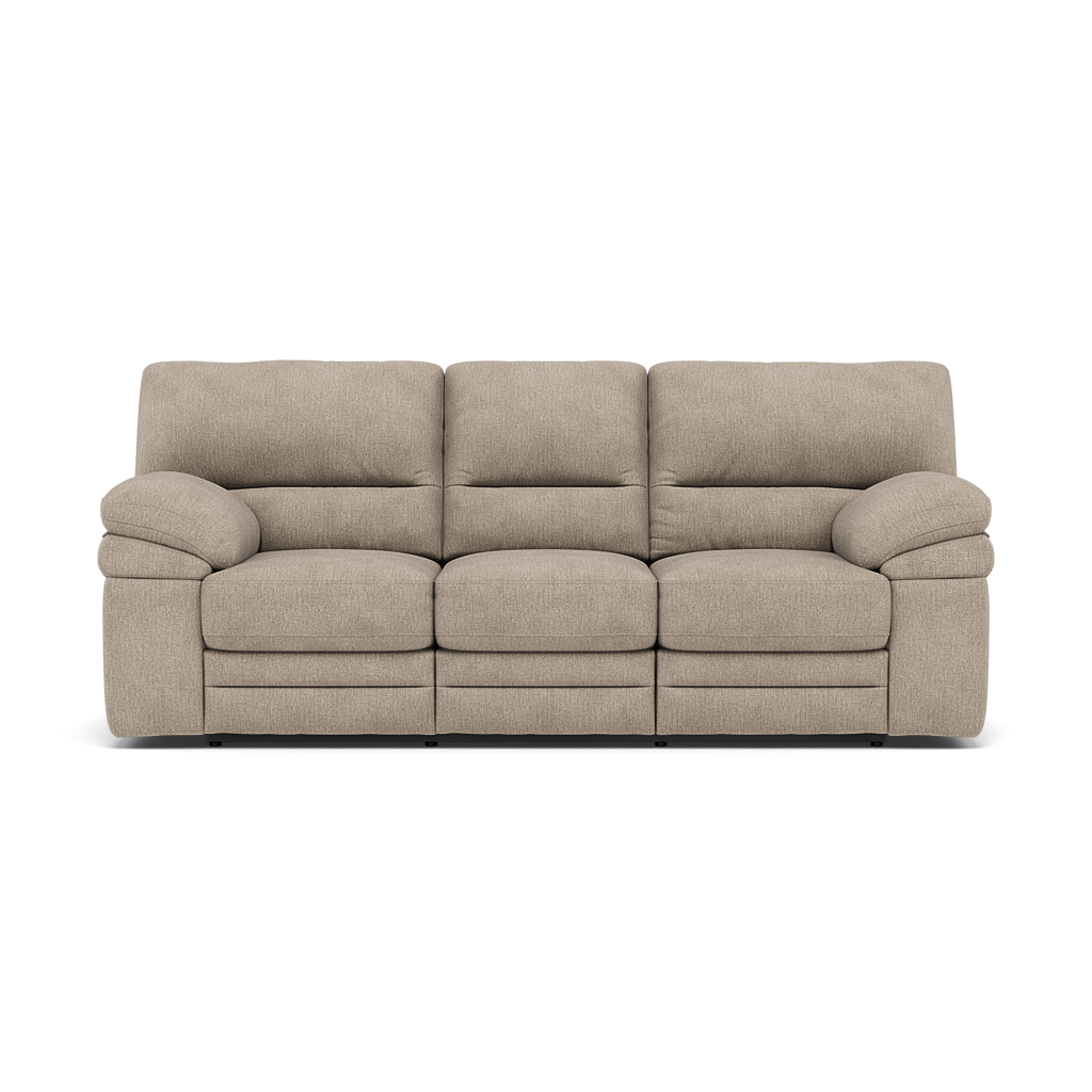 Gino 3 Seater Recliner Sofa - 3 Seater Manual Recliner Sofa F8 - Manual Recliner 3 Seater Sofas Sterling Home 1 Darwin Mink 50366