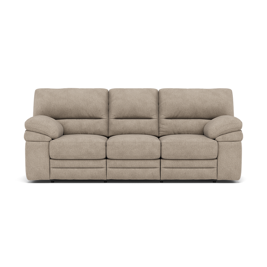 Gino 3 Seater Recliner Sofa - 3 Seater Manual Recliner Sofa F8 - Manual Recliner 3 Seater Sofas Sterling Home 1 Darwin Mink 50366