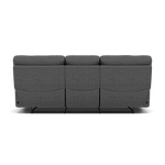 Gino 3 Seater Recliner Sofa - 3 Seater Manual Recliner Sofa F8 - Manual Recliner — Hopsack Charcoal 70006, gallery image 2