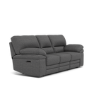 Gino 3 Seater Recliner Sofa - 3 Seater Manual Recliner Sofa F8 - Manual Recliner — Hopsack Charcoal 70006, gallery image 1