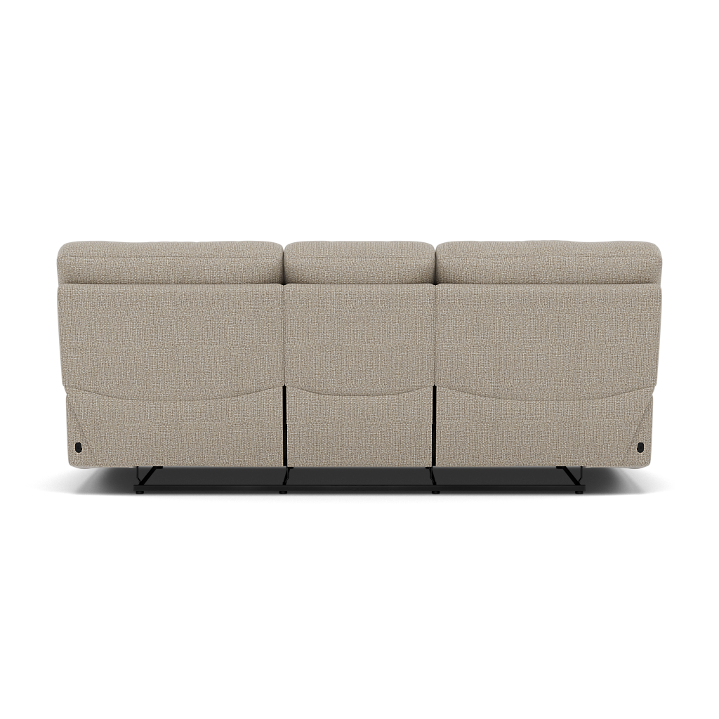 Gino 3 Seater Recliner Sofa - 3 Seater Manual Recliner Sofa F8 - Manual Recliner — Hopsack Linen 70004, gallery image 2