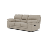 Gino 3 Seater Recliner Sofa - 3 Seater Manual Recliner Sofa F8 - Manual Recliner — Hopsack Linen 70004, gallery image 3