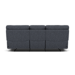 Gino 3 Seater Recliner Sofa - 3 Seater Manual Recliner Sofa F8 - Manual Recliner — Hopsack Midnight 70005, gallery image 2