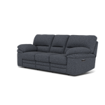 Gino 3 Seater Recliner Sofa - 3 Seater Manual Recliner Sofa F8 - Manual Recliner — Hopsack Midnight 70005, gallery image 3