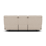 Gino 3 Seater Recliner Sofa - 3 Seater Manual Recliner Sofa F8 - Manual Recliner — Hopsack Natural 70002, gallery image 2