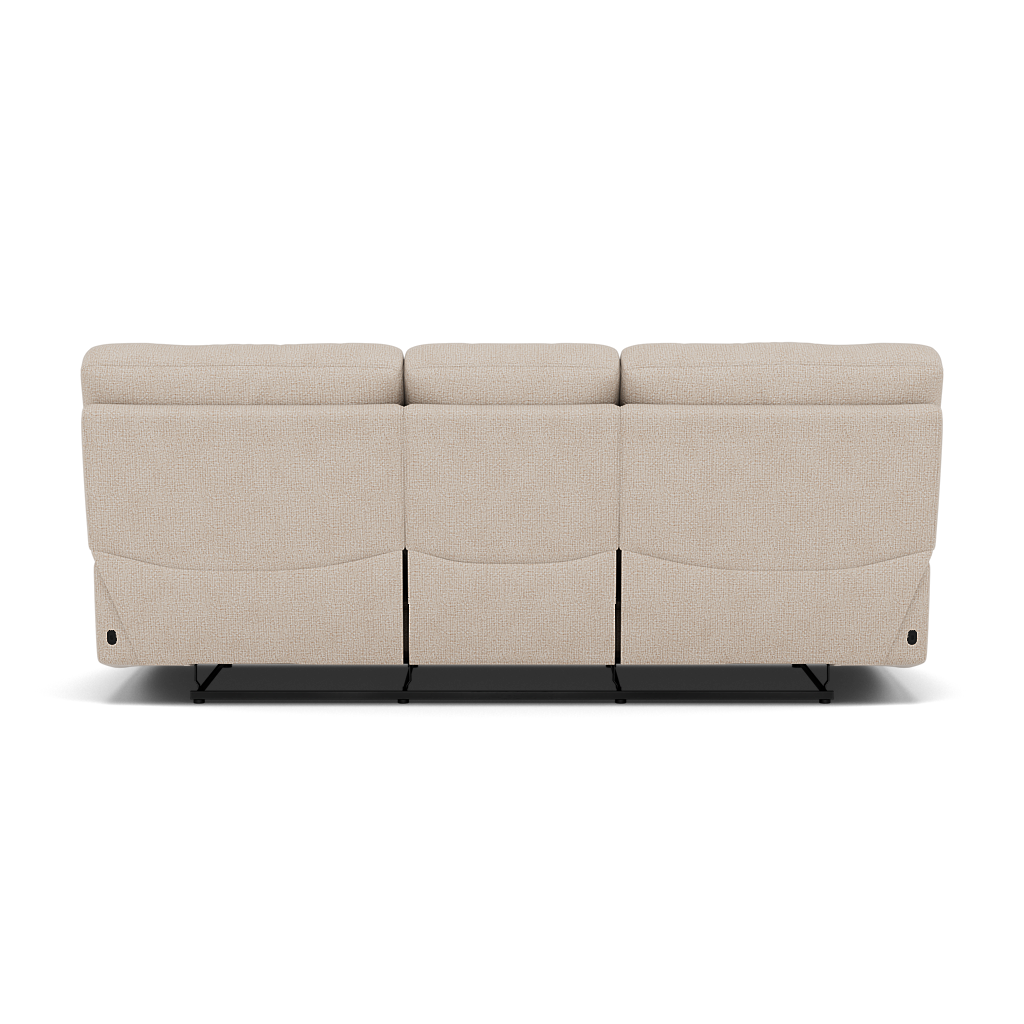Gino 3 Seater Recliner Sofa - 3 Seater Manual Recliner Sofa F8 - Manual Recliner — Hopsack Natural 70002, gallery image 2