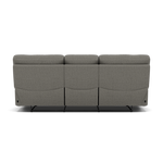 Gino 3 Seater Recliner Sofa - 3 Seater Manual Recliner Sofa F8 - Manual Recliner — Hopsack Platinum 70003, gallery image 2
