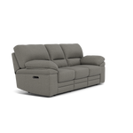 Gino 3 Seater Recliner Sofa - 3 Seater Manual Recliner Sofa F8 - Manual Recliner — Hopsack Platinum 70003, gallery image 1