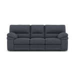 Gino 3 Seater Recliner Sofa - 3 Seater Manual Recliner Sofa F8 - Manual Recliner 3 Seater Sofas Sterling Home 7 Hopsack Midnight 70005
