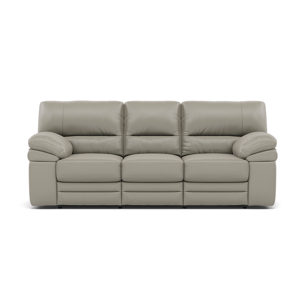 Gino 3 Seater Recliner Sofa - 3 Seater Power Recliner Sofa with USB Cat 60 - Power Recliner with USB 3 Seater Sofas Sterling Home 16 Cat-60/28 Montana New Grey