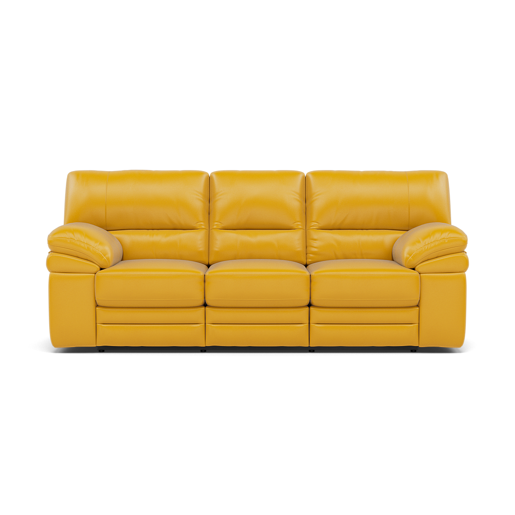 Gino 3 Seater Recliner Sofa - 3 Seater Power Recliner Sofa with USB Cat 60 - Power Recliner with USB 3 Seater Sofas Sterling Home 6 Cat-60/10 Montana Sunburst