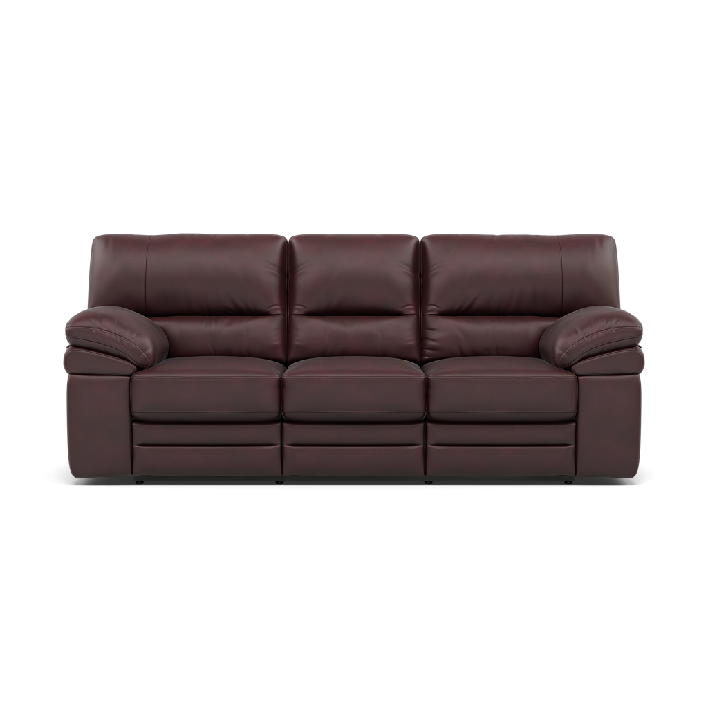Gino 3 Seater Recliner Sofa - 3 Seater Power Recliner Sofa with USB Cat 60 - Power Recliner with USB 3 Seater Sofas Sterling Home 8 Cat-60/15 Montana Ruby