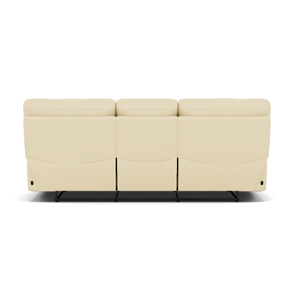 Gino 3 Seater Recliner Sofa - 3 Seater Power Recliner Sofa with USB Cat 60 - Power Recliner with USB — Cat-60/02 Montana Cool Cream, gallery image 2