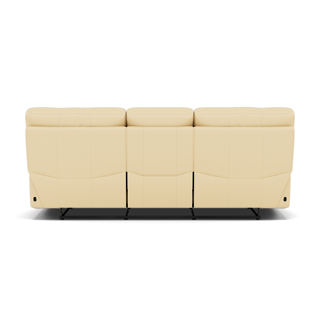Gino 3 Seater Recliner Sofa - 3 Seater Power Recliner Sofa with USB Cat 60 - Power Recliner with USB — Cat-60/04 Montana Vanilla Cream, gallery image 2