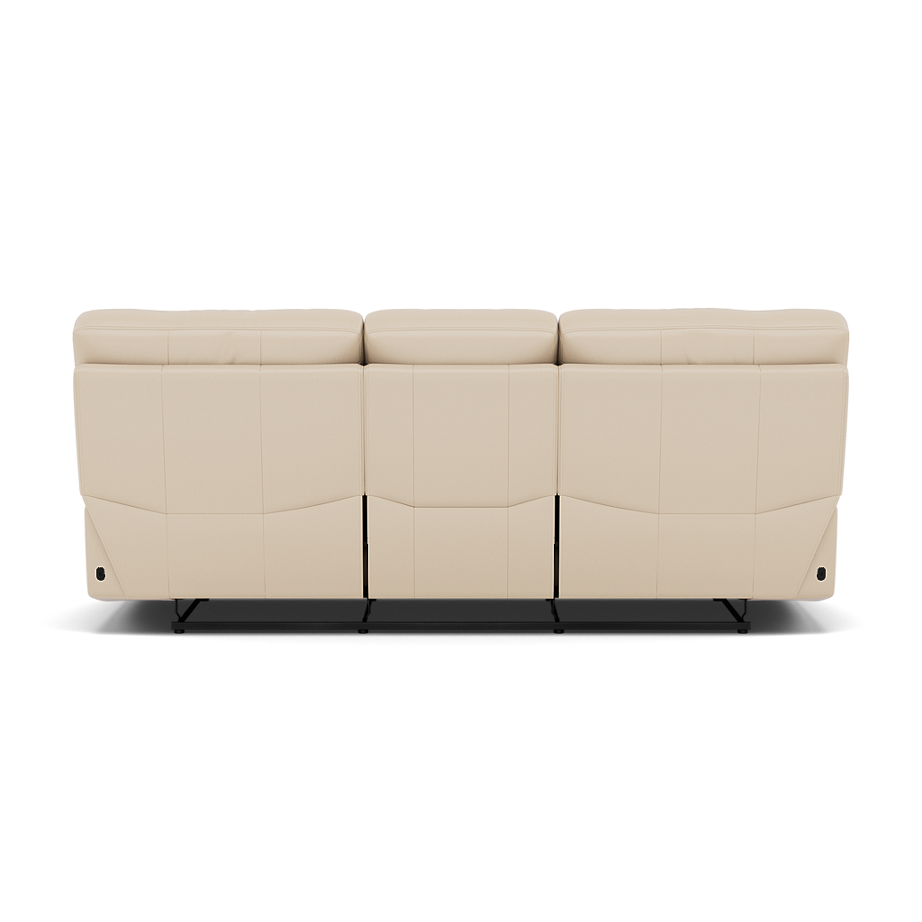 Gino 3 Seater Recliner Sofa - 3 Seater Power Recliner Sofa with USB Cat 60 - Power Recliner with USB — Cat-60/05 Montana Bone China, gallery image 2