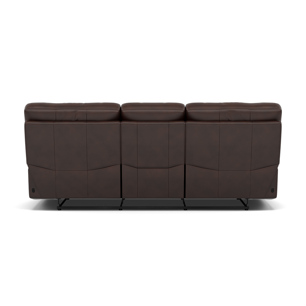 Gino 3 Seater Recliner Sofa - 3 Seater Power Recliner Sofa with USB Cat 60 - Power Recliner with USB — Cat-60/08 Montana Chocolate, gallery image 2