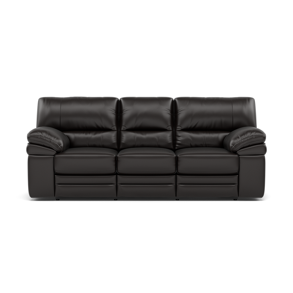 Gino 3 Seater Recliner Sofa - 3 Seater Power Recliner Sofa with USB Cat 60 - Power Recliner with USB 3 Seater Sofas Sterling Home 19 Cat-60/09 Montana Black Coffee