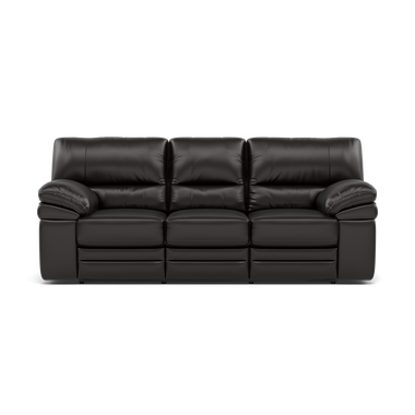 Gino 3 Seater Recliner Sofa - 3 Seater Power Recliner Sofa with USB Cat 60 - Power Recliner with USB 3 Seater Sofas Sterling Home 19 Cat-60/09 Montana Black Coffee