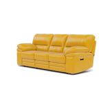 Gino 3 Seater Recliner Sofa - 3 Seater Power Recliner Sofa with USB Cat 60 - Power Recliner with USB — Cat-60/10 Montana Sunburst, gallery image 3