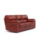 Gino 3 Seater Recliner Sofa - 3 Seater Power Recliner Sofa with USB Cat 60 - Power Recliner with USB — Cat-60/11 Montana Flame, gallery image 1