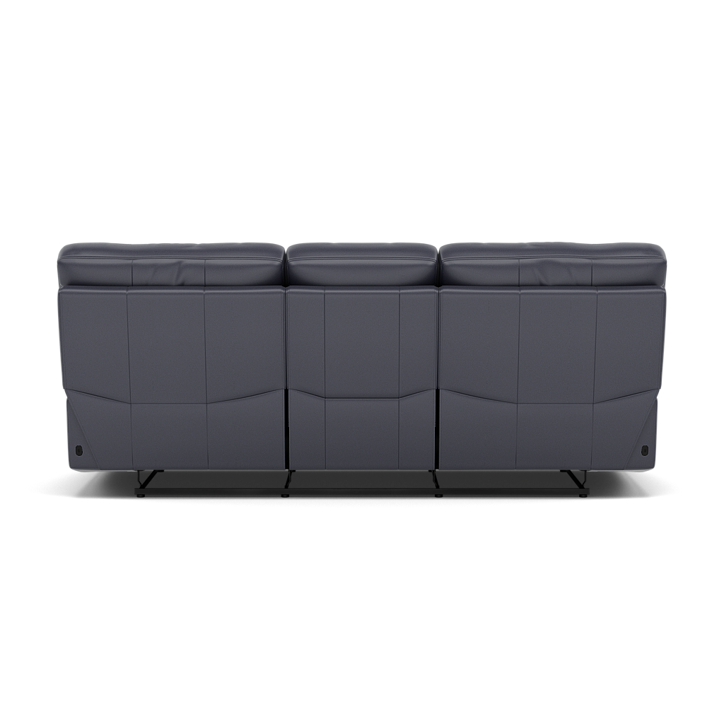 Gino 3 Seater Recliner Sofa - 3 Seater Power Recliner Sofa with USB Cat 60 - Power Recliner with USB — Cat-60/18 Montana Lavender Grey, gallery image 2
