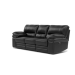 Gino 3 Seater Recliner Sofa - 3 Seater Power Recliner Sofa with USB Cat 60 - Power Recliner with USB — Cat-60/22 Montana Jet Black, gallery image 3