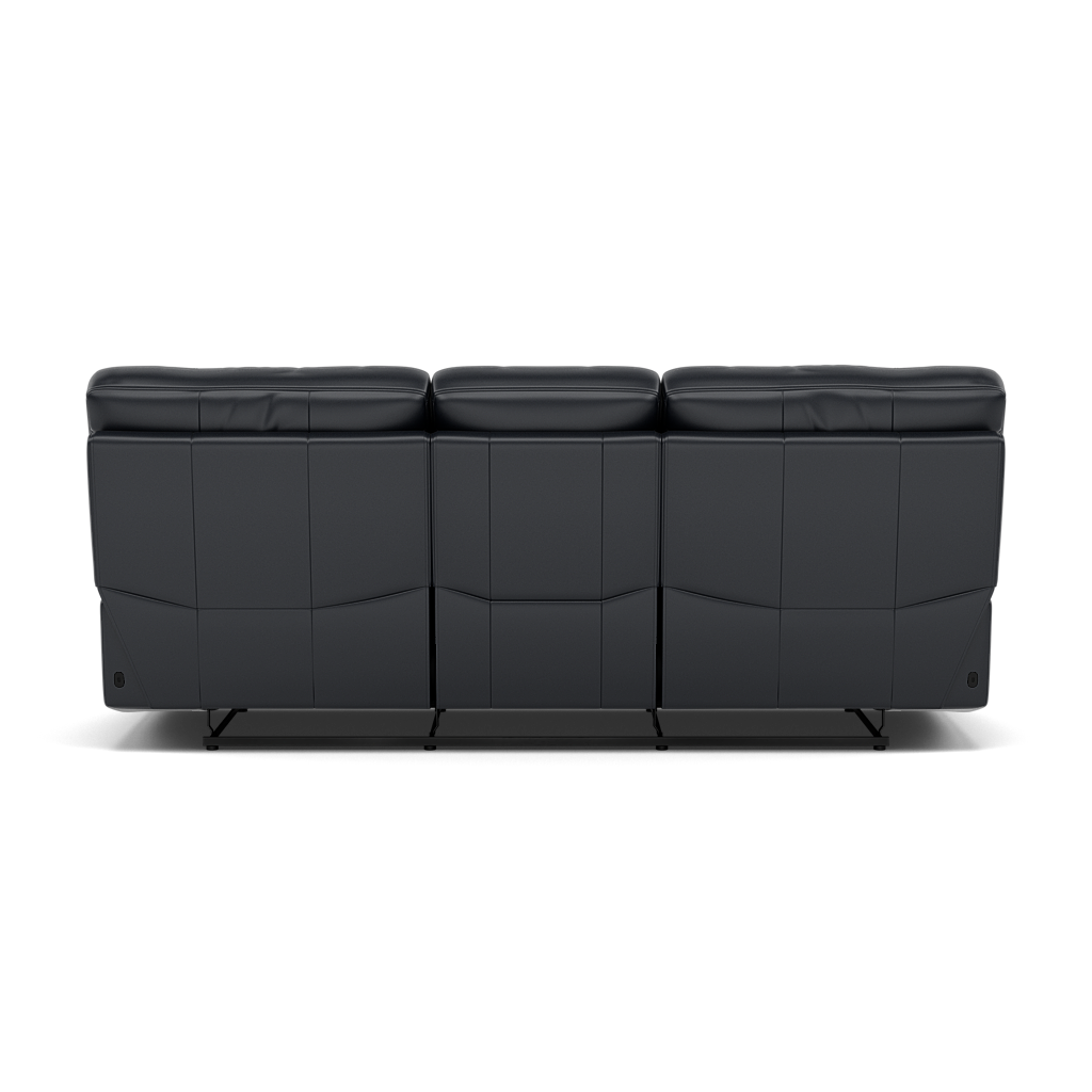 Gino 3 Seater Recliner Sofa - 3 Seater Power Recliner Sofa with USB Cat 60 - Power Recliner with USB — Cat-60/24 Montana Navy, gallery image 2