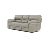 Gino 3 Seater Recliner Sofa - 3 Seater Power Recliner Sofa with USB Cat 60 - Power Recliner with USB — Cat-60/28 Montana New Grey, gallery image 3