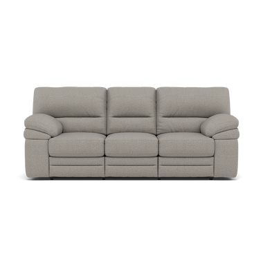 Gino 3 Seater Recliner Sofa - 3 Seater Power Recliner Sofa with USB F8 - Power Recliner with USB 3 Seater Sofas Sterling Home 3 Hopsack Dove 70001
