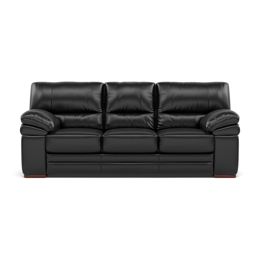 Gino 3 Seater Sofa - 3 Seater Sofa Cat 55 3 Seater Sofas Sterling Home 3 Cat-55/72 New Club Dark Grey Wooden Feet
