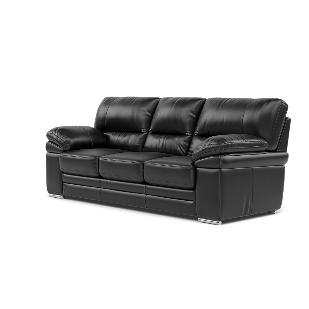 Gino 3 Seater Sofa - 3 Seater Sofa Cat 55 — Cat-55/72 New Club Dark Grey / Metal Feet, gallery image 3