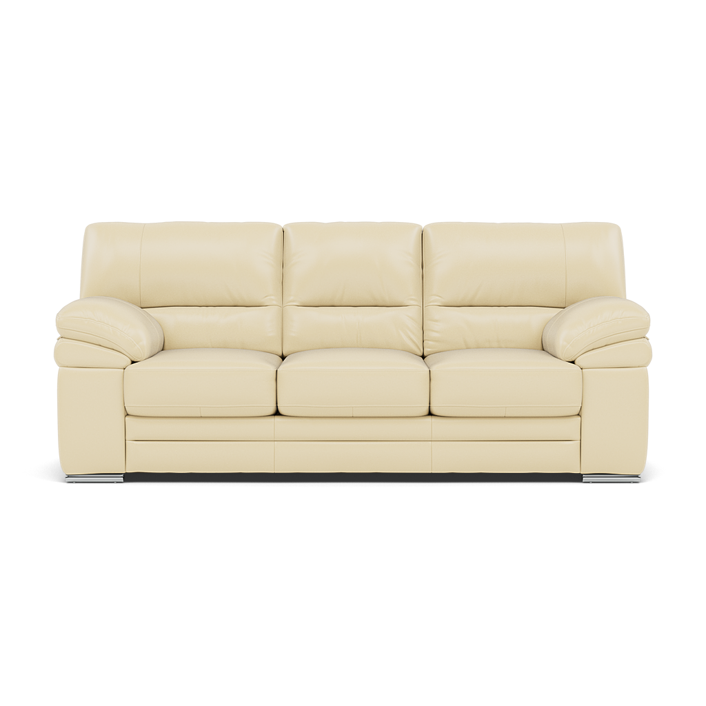 Gino 3 Seater Sofa - 3 Seater Sofa Cat 60 3 Seater Sofas Sterling Home 1 Cat-60/02 Montana Cool Cream Metal Feet