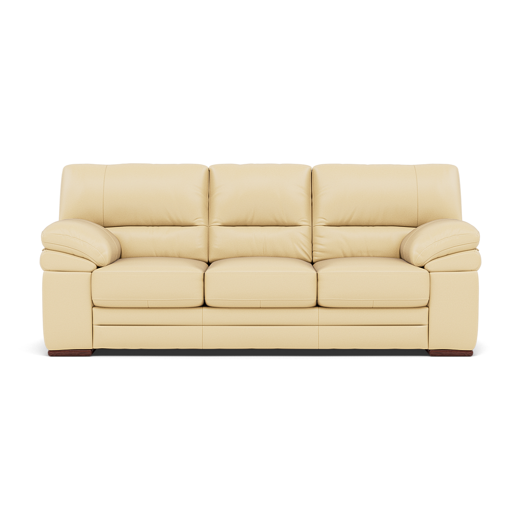 Gino 3 Seater Sofa - 3 Seater Sofa Cat 60 3 Seater Sofas Sterling Home 4 Cat-60/04 Montana Vanilla Cream Wooden Feet