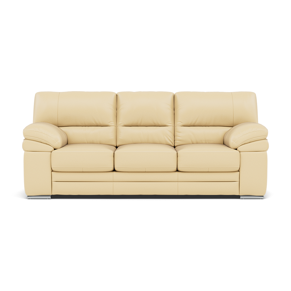 Gino 3 Seater Sofa - 3 Seater Sofa Cat 60 3 Seater Sofas Sterling Home 3 Cat-60/04 Montana Vanilla Cream Metal Feet