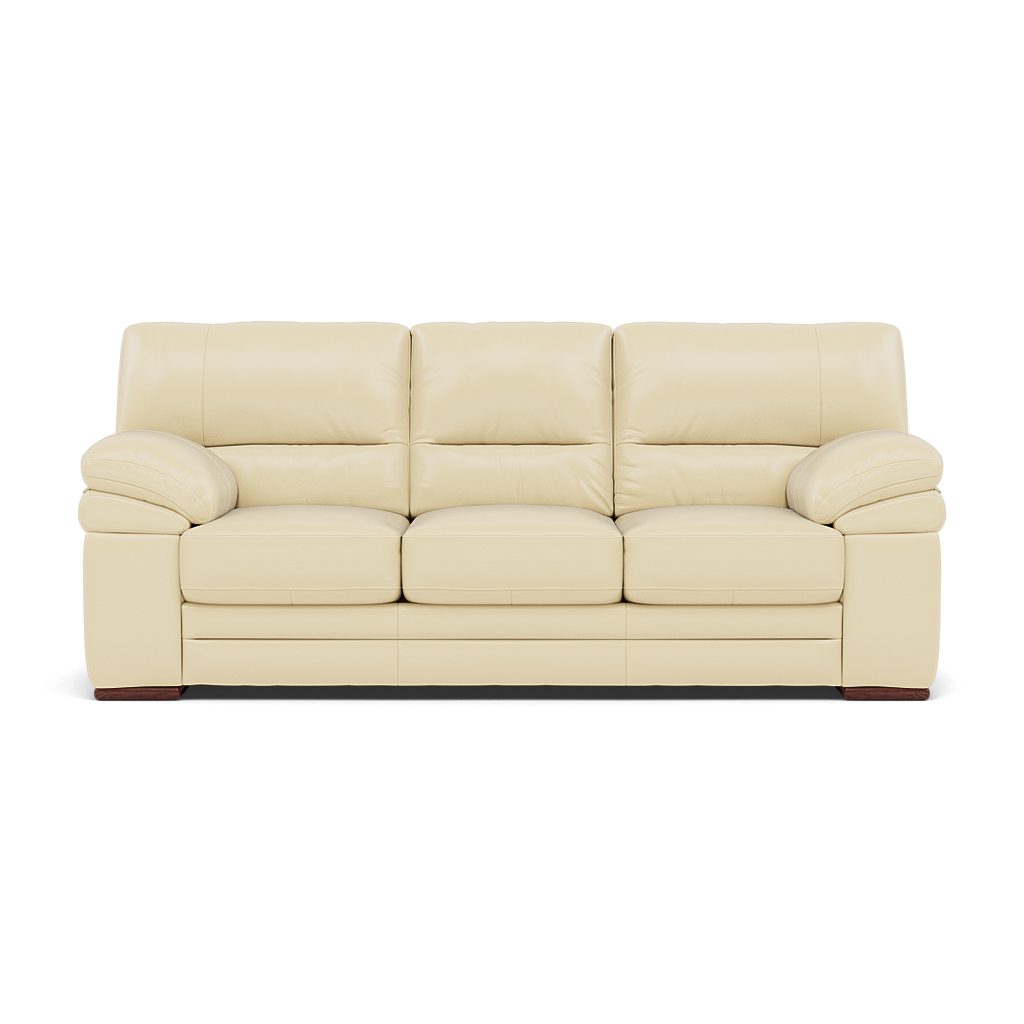 Gino 3 Seater Sofa - 3 Seater Sofa Cat 60 3 Seater Sofas Sterling Home 2 Cat-60/02 Montana Cool Cream Wooden Feet