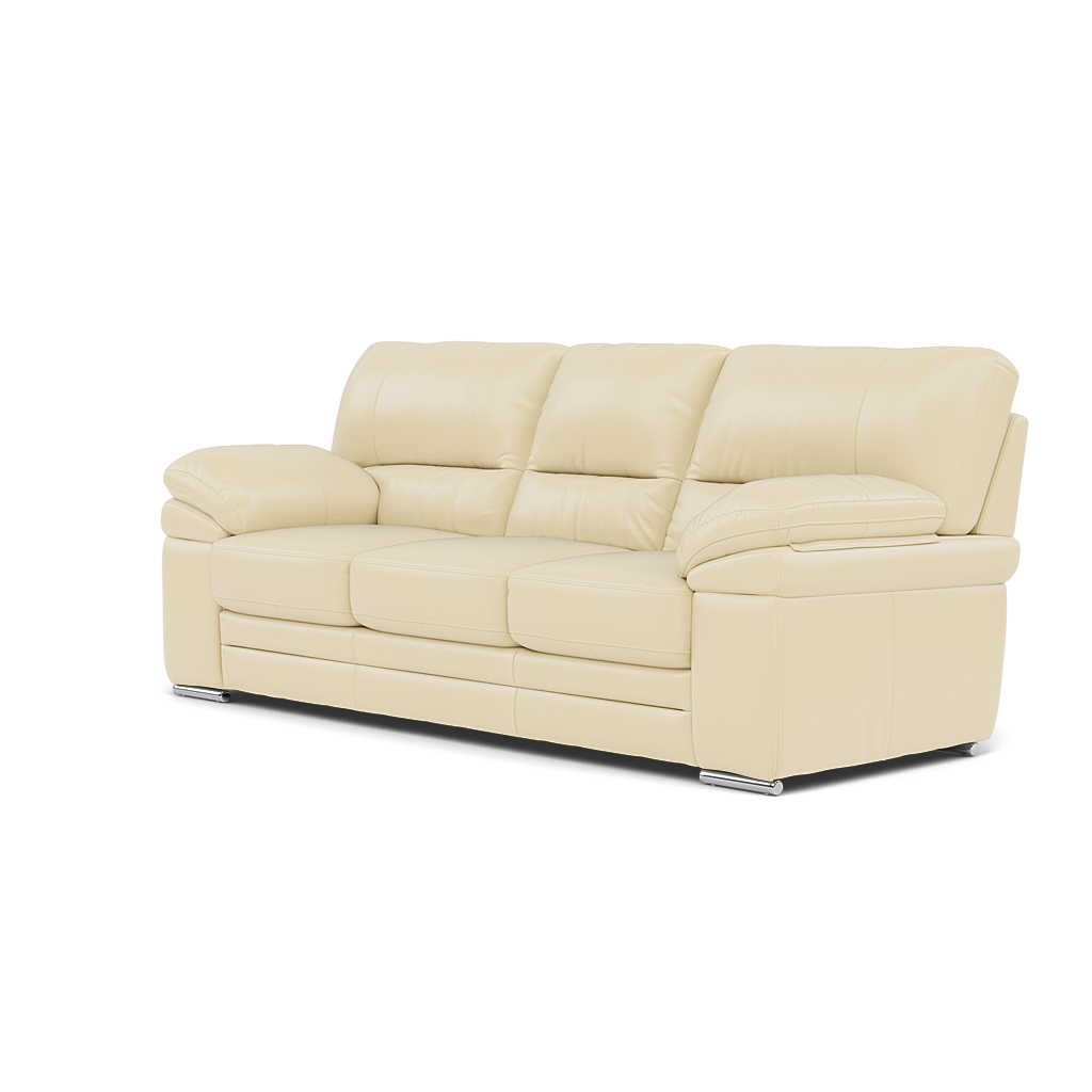 Gino 3 Seater Sofa - 3 Seater Sofa Cat 60 — Cat-60/02 Montana Cool Cream / Metal Feet, gallery image 3