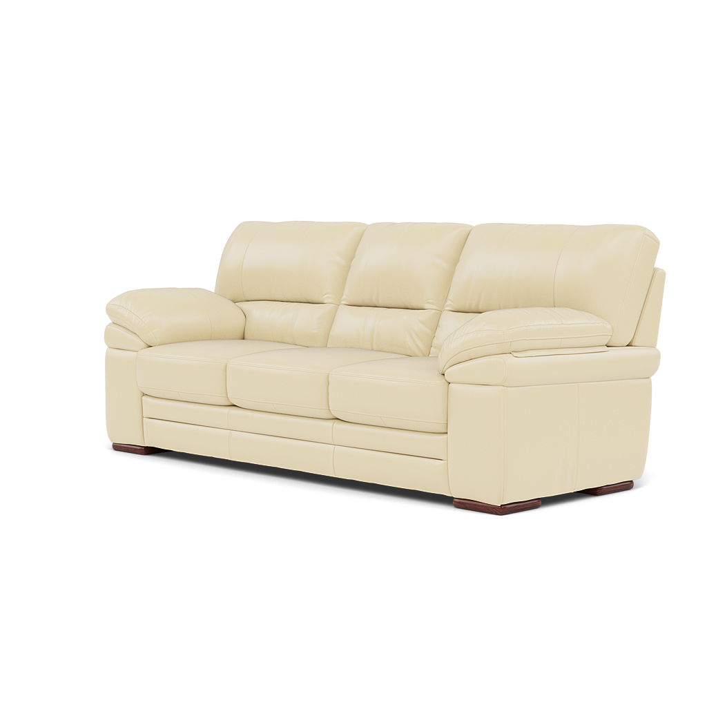 Gino 3 Seater Sofa - 3 Seater Sofa Cat 60 — Cat-60/02 Montana Cool Cream / Wooden Feet, gallery image 3