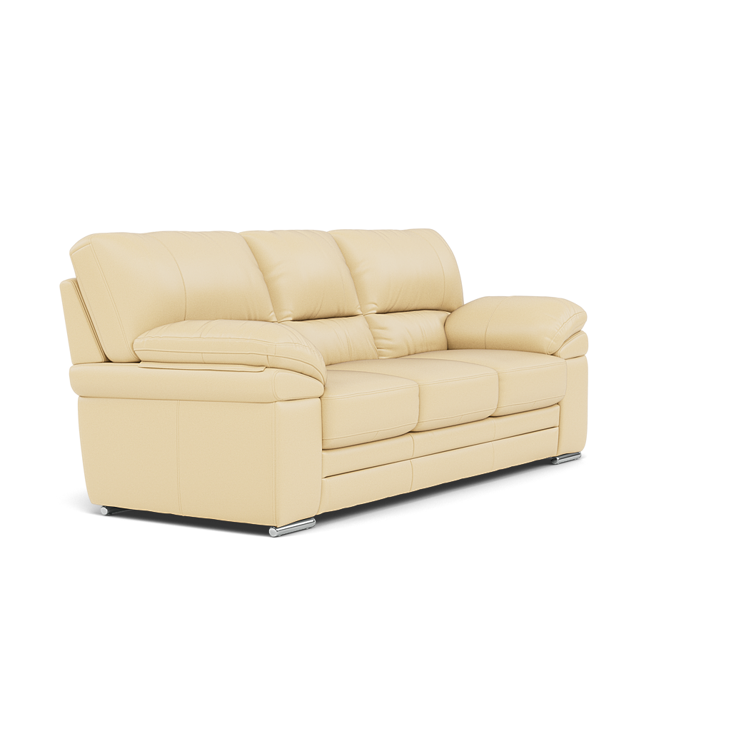 Gino 3 Seater Sofa - 3 Seater Sofa Cat 60 — Cat-60/04 Montana Vanilla Cream / Metal Feet, gallery image 1