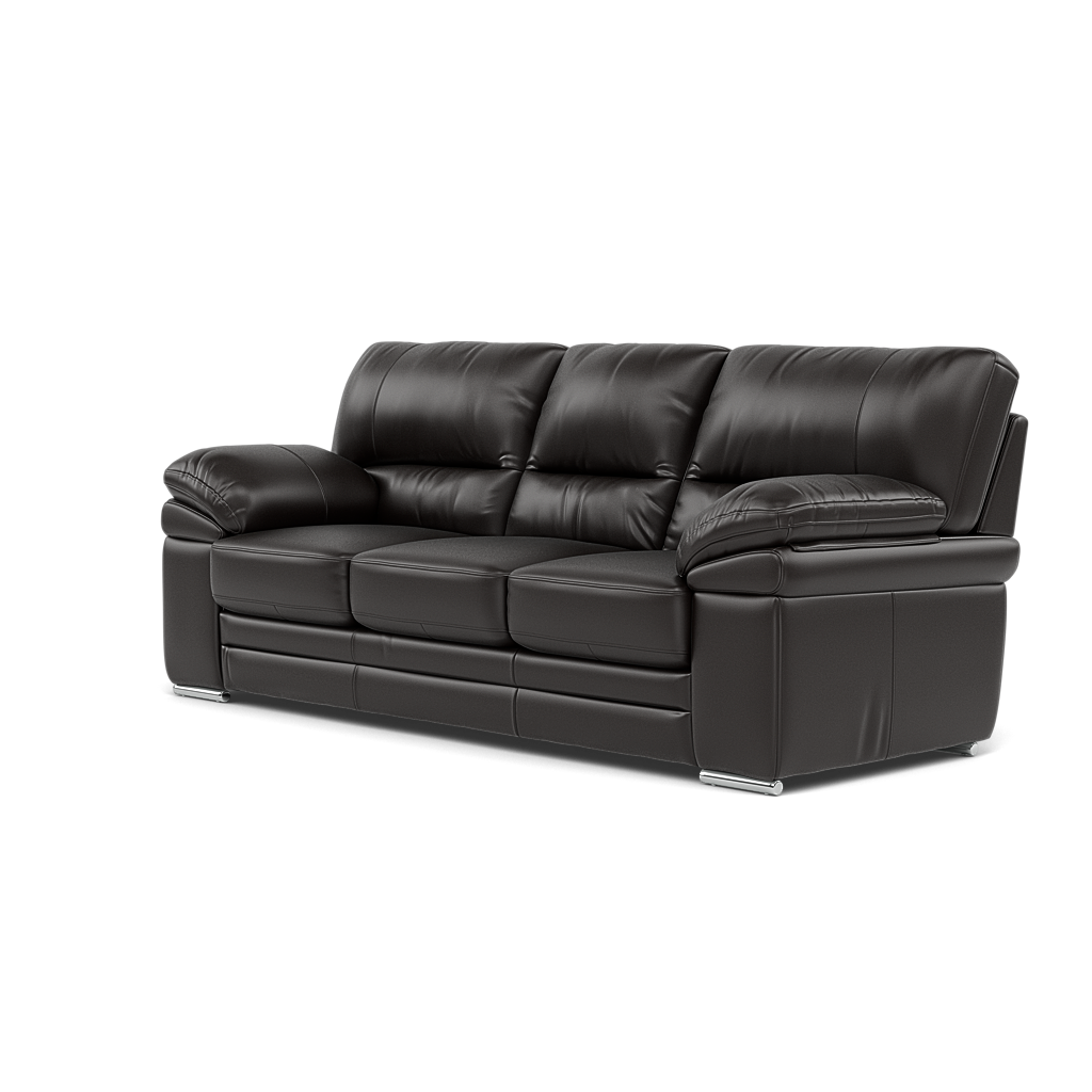 Gino 3 Seater Sofa - 3 Seater Sofa Cat 60 — Cat-60/09 Montana Black Coffee / Metal Feet, gallery image 3
