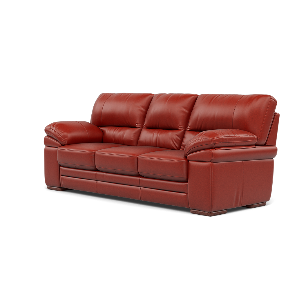 Gino 3 Seater Sofa - 3 Seater Sofa Cat 60 — Cat-60/11 Montana Flame / Wooden Feet, gallery image 3