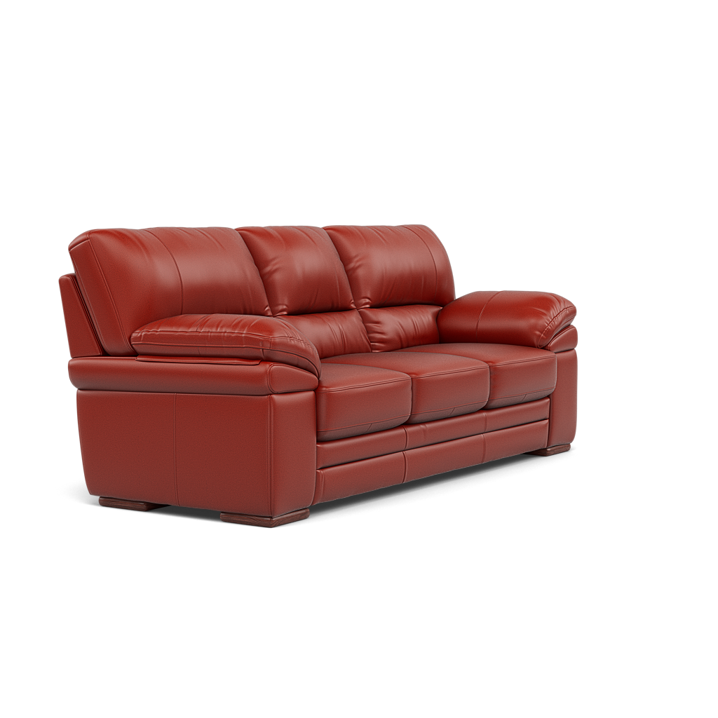 Gino 3 Seater Sofa - 3 Seater Sofa Cat 60 — Cat-60/11 Montana Flame / Wooden Feet, gallery image 1