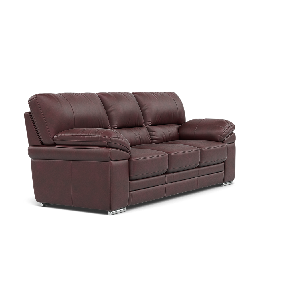 Gino 3 Seater Sofa - 3 Seater Sofa Cat 60 — Cat-60/15 Montana Ruby / Metal Feet, gallery image 1