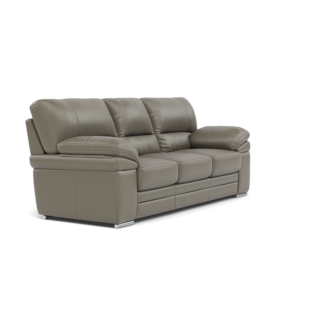 Gino 3 Seater Sofa - 3 Seater Sofa Cat 60 — Cat-60/20 Montana Pewter / Metal Feet, gallery image 1