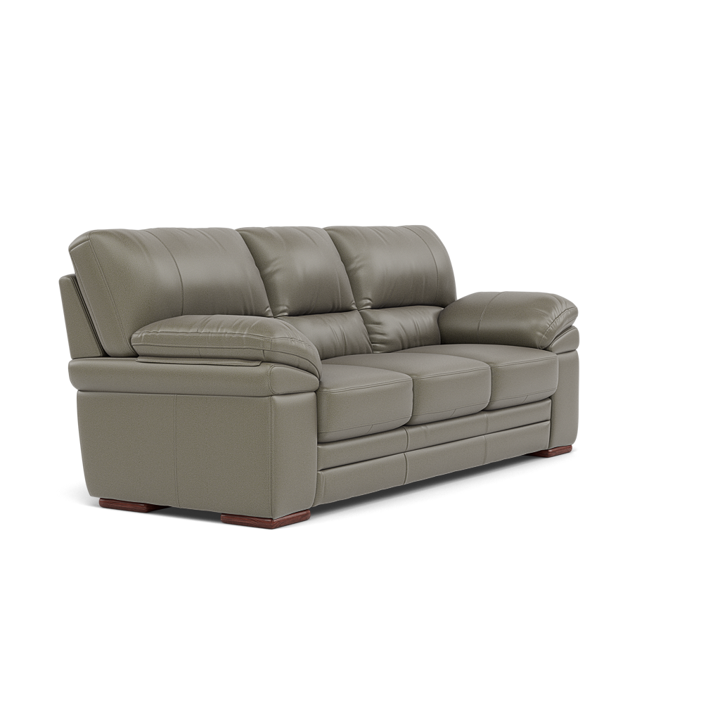 Gino 3 Seater Sofa - 3 Seater Sofa Cat 60 — Cat-60/20 Montana Pewter / Wooden Feet, gallery image 1