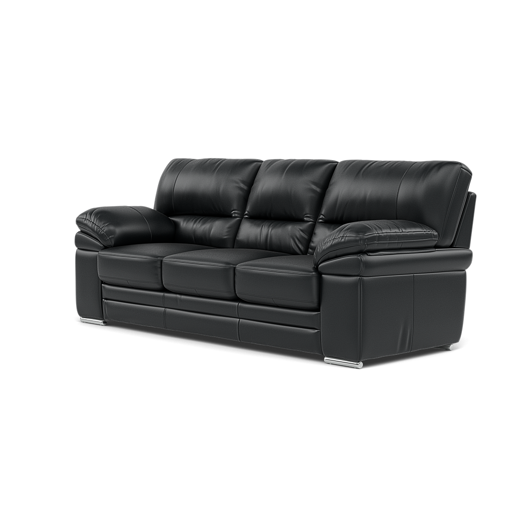 Gino 3 Seater Sofa - 3 Seater Sofa Cat 60 — Cat-60/25 Montana Charcoal / Metal Feet, gallery image 3
