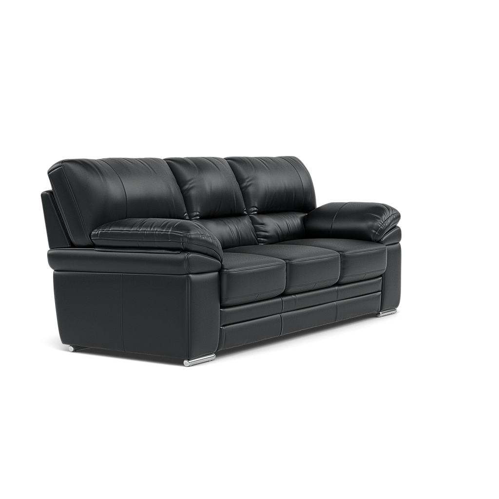 Gino 3 Seater Sofa - 3 Seater Sofa Cat 60 — Cat-60/25 Montana Charcoal / Metal Feet, gallery image 1
