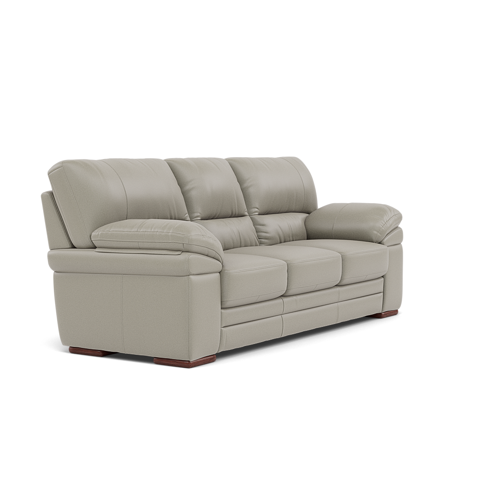 Gino 3 Seater Sofa - 3 Seater Sofa Cat 60 — Cat-60/28 Montana New Grey / Wooden Feet, gallery image 1
